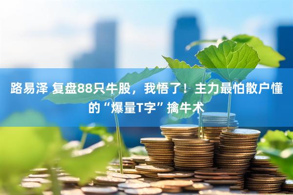 路易泽 复盘88只牛股，我悟了！主力最怕散户懂的“爆量T字”擒牛术