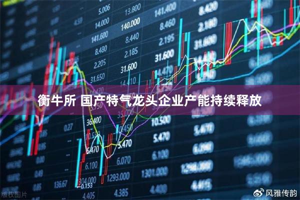 衡牛所 国产特气龙头企业产能持续释放