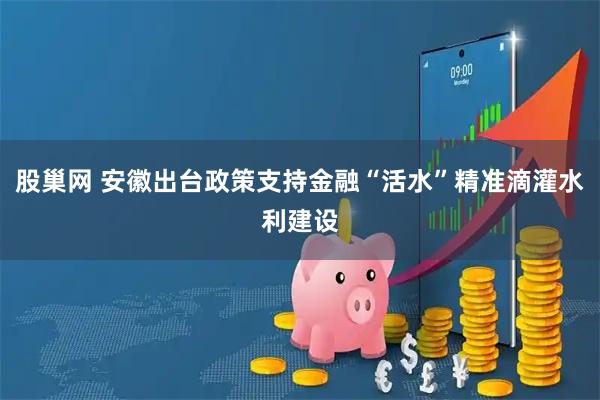 股巢网 安徽出台政策支持金融“活水”精准滴灌水利建设