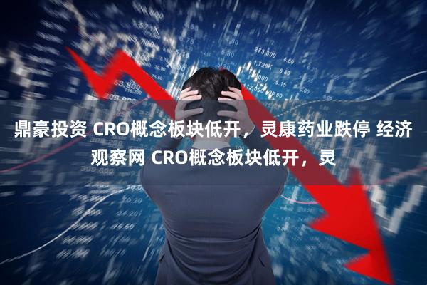 鼎豪投资 CRO概念板块低开，灵康药业跌停 经济观察网 CRO概念板块低开，灵