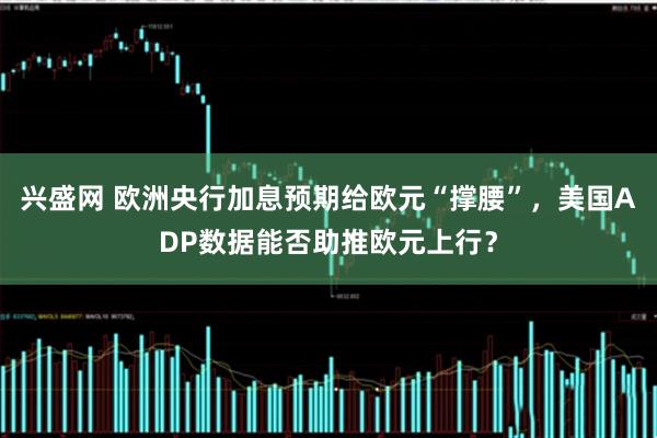 兴盛网 欧洲央行加息预期给欧元“撑腰”，美国ADP数据能否助推欧元上行？